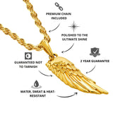 Gold Wing Pendant - USPs - VIRAGE London