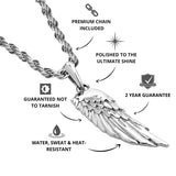 Silver Wing Pendant - USPs - VIRAGE London