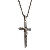 Gun Metal Crucifix Pendant - VIRAGE London
