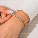 Gold Tennis Bracelet - VIRAGE London