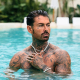 Silver Pearl x Oval Link Set - VIRAGE London