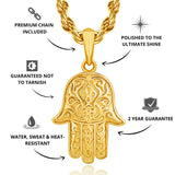 Gold Hamsa Pendant - USPs - VIRAGE LondonGold Hamsa Pendant - VIRAGE London