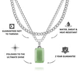 Silver Aventurine x Cuban Set - USPs - VIRAGE London
