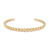 Gold Beaded Ball Bangle Bracelet -VIRAGE London