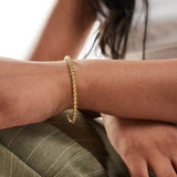 Gold Beaded Ball Bangle Bracelet -VIRAGE London
