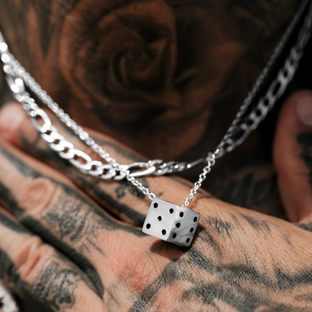 Men's Silver Dice Pendant | VIRAGE London