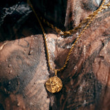 Gold St Christopher Pendant Limited Edition & Rope Chain Set - VIRAGE London, 5701