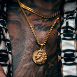Gold Lion Pendant Limited Edition & Cuban Chain Set - VIRAGE London, 6001