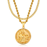 Gold St Christopher x Cuban Set - VIRAGE London, 1205