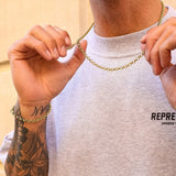 Gold Belcher Chain 5mm - VIRAGE London, 10100001010518