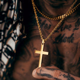 Gold Cross Pendant - VIRAGE London