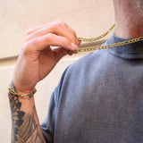 Gold Figaro Chain 5mm - VIRAGE London, 10040001010518