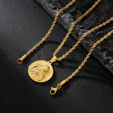 Gold St Mary Pendant - VIRAGE London