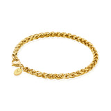 Gold Wheat Bracelet 5mm - VIRAGE London