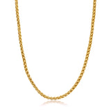 Gold Wheat Chain 3mm - VIRAGE London