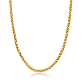 Gold Wheat Chain 5mm - VIRAGE London