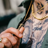 Gun Metal & Gold Crucifix Pendant & Rope Chain Set - VIRAGE London, 2022