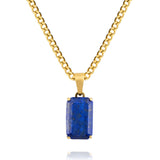 Gold Lapis Pendant - VIRAGE London