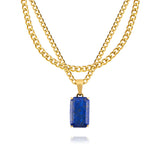 Gold Lapis x Cuban Set - VIRAGE London