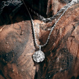 Silver St Christopher Pendant Limited Edition & Rope Chain Set - VIRAGE London, 5801