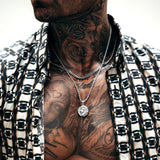 Silver Lion Pendant Limited Edition & Cuban Chain Set - VIRAGE London, 6101