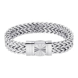 Silver Franco Bracelet 12mm - VIRAGE London