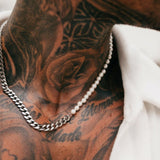 Silver Pearl x Cuban Chain - VIRAGE London