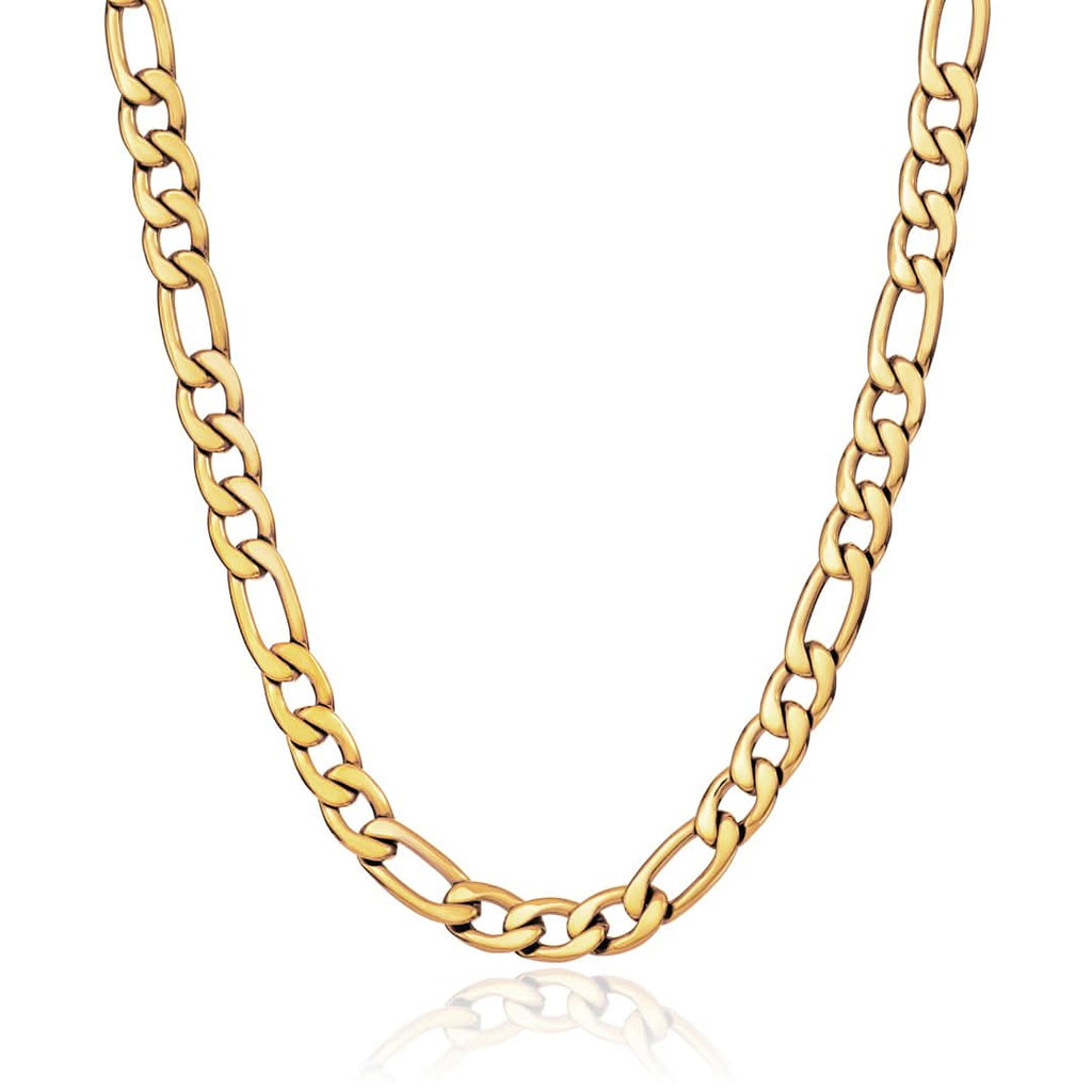 Men's Figaro Chain Gold 8mm | VIRAGE London