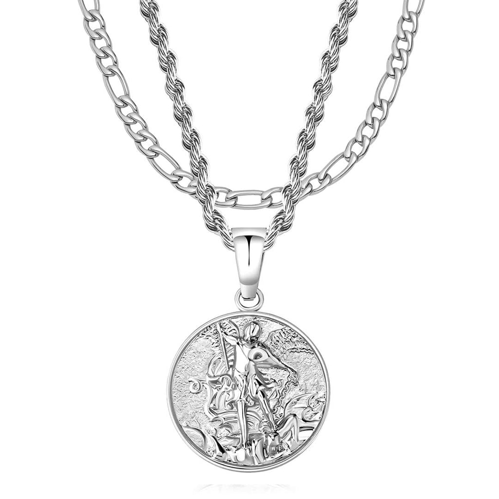 Men's Silver St Michael x Figaro Set | VIRAGE London