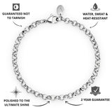 Silver Belcher Bracelet 5mm - USP's - VIRAGE London, 40100001020507