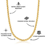Belcher Chain Gold 5mm - USP's - VIRAGE London, 10100001010518