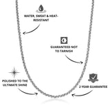 Belcher Chain Silver 3mm - USP's - VIRAGE London, 10100001021018
