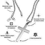 Silver Cross Pendant - USPs - VIRAGE London