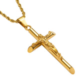 Gold Crucifix Pendant - VIRAGE London