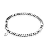 Silver Cuban Bracelet 5mm - VIRAGE London, 40010001020507