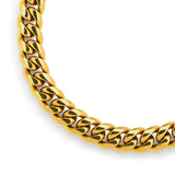 Gold Cuban Bracelet 8mm - VIRAGE London, 40010001010807