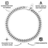 Silver Cuban Bracelet 5mm - USP's - VIRAGE London, 40010001020507