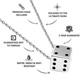 Silver Dice Pendant - USPs - VIRAGE London