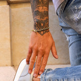 Gold Belcher Bracelet 5mm - VIRAGE London, 40100001010507