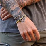 Gold Figaro Chain & Bracelet Set 5mm - VIRAGE London, 70040001010525