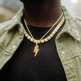 Gold Clustered Tennis Chain 10mm - VIRAGE London, 10110002011018