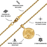 Gold Jesus Pendant - USPs - VIRAGE London