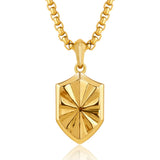 Gold Shield Pendant - VIRAGE London