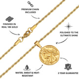 Gold St Christopher Pendant - USPs - VIRAGE London