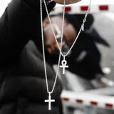 White Gold Iced Cross Pendant - VIRAGE London, 30002002030000