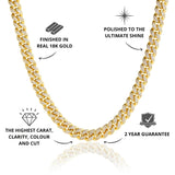 Gold Iced Cuban Chain 12mm - USP's - VIRAGE London, 10010002011218