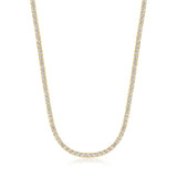 Iced Tennis Chain Gold 3mm - VIRAGE London