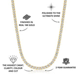 Iced Tennis Chain Gold 5mm - USP's - VIRAGE London, 10060002010518