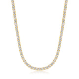 Iced Tennis Chain Gold 5mm - VIRAGE London