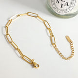 Paperclip Necklace Gold - VIRAGE London